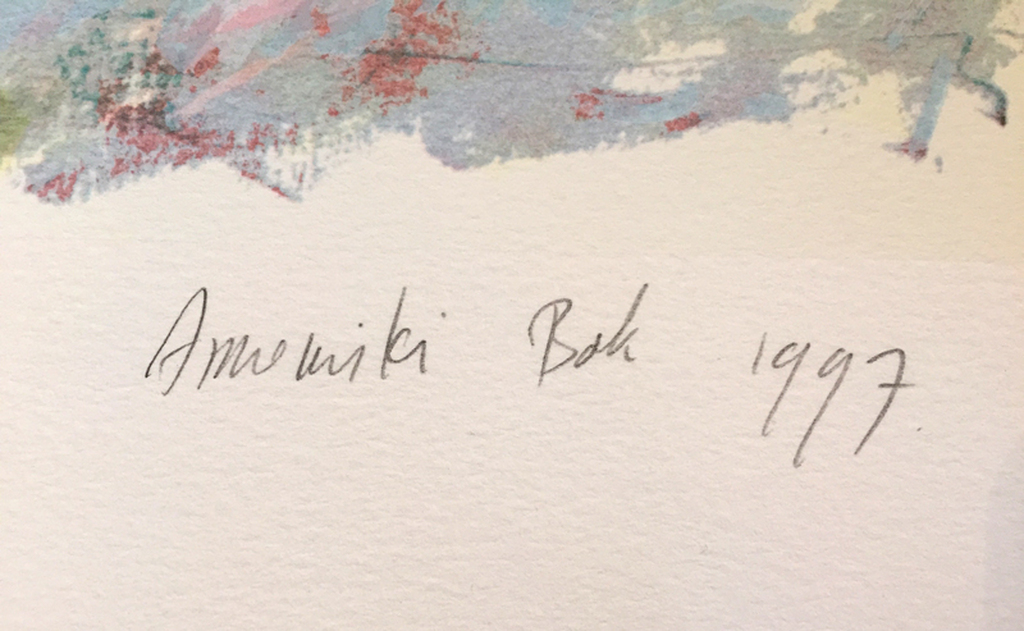 Annemiki Bok - Winter - gesigneerde zeefdruk - 1992 kopen? Bied vanaf 35!