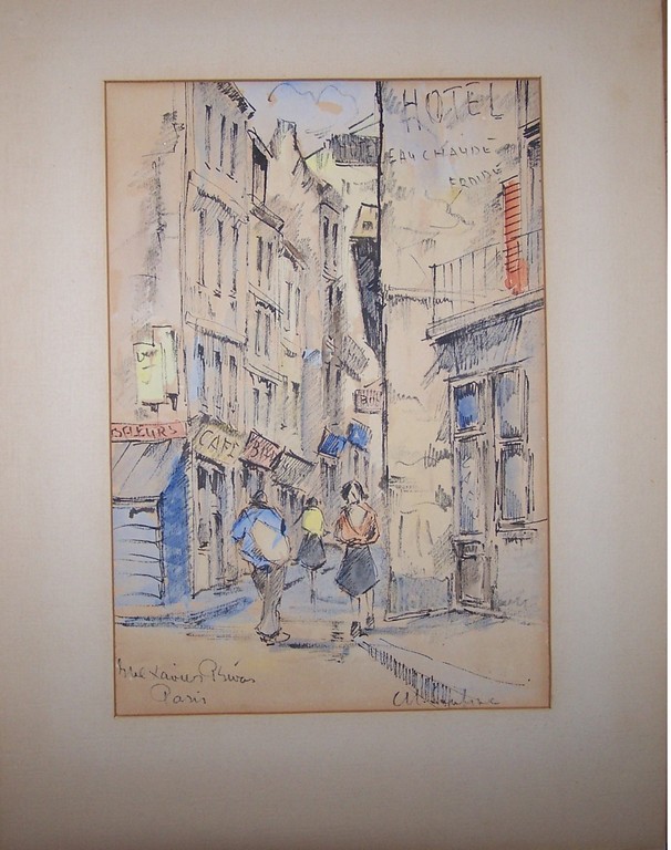 Jobst Heinrich Frese,  Pseudoniem Soutine, Michel (Maurice) , aquarel kopen? Bied vanaf 10!