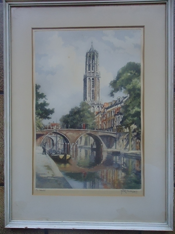 H.E. Roodenburg ( 1895 - 1987 ) - Kleurenets van Utrecht kopen? Bied vanaf 40!
