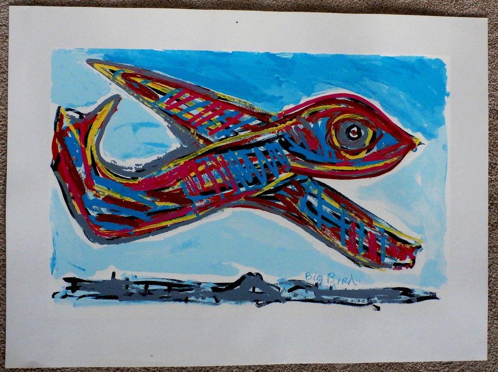  Karel Appel - zeefdruk: Big bird F 28 - 1983 kopen? Bied vanaf 200!