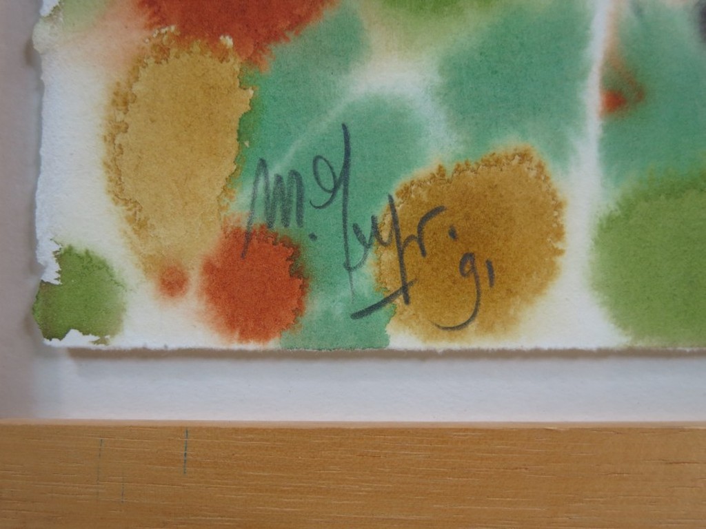 Mareike Geys: Aquarel, Spechtinktzwam -Ingelijst kopen? Bied vanaf 50!