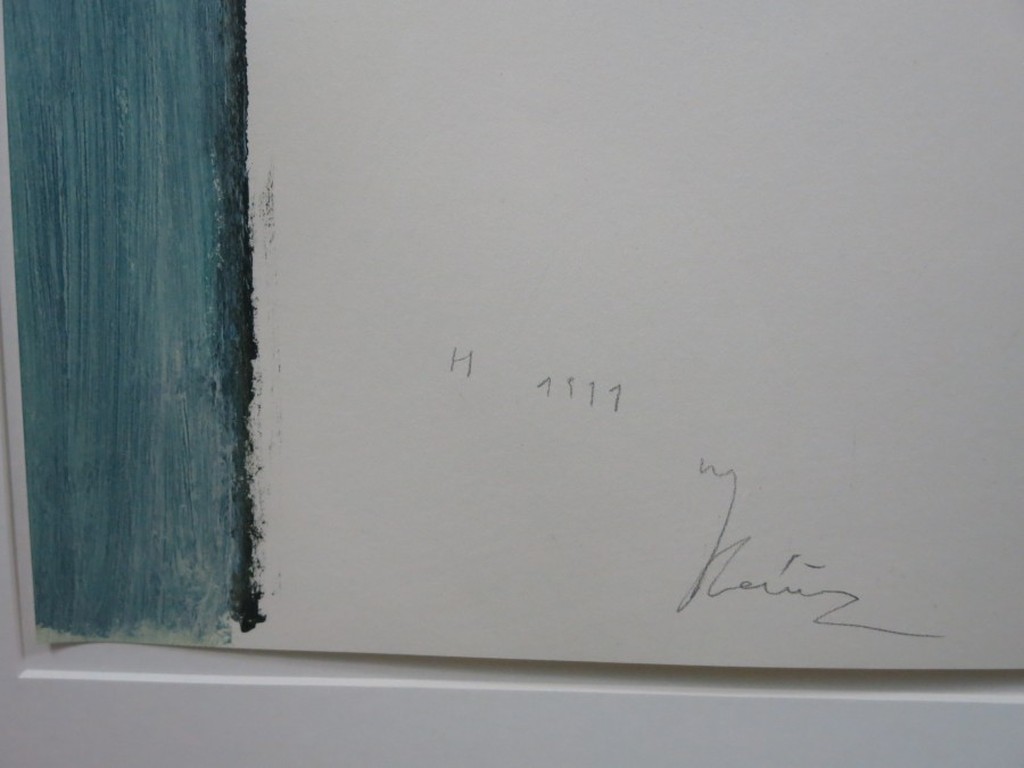 Miguel Ybanez: Acryl en krijt op papier, Abstract II -Ingelijst kopen? Bied vanaf 150!