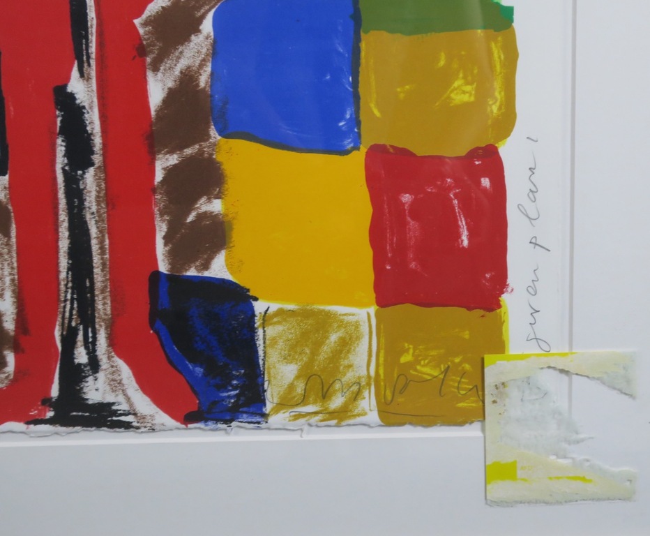 Cees Dolk: Zeefdruk, Figurenplan 1 - Ingelijst kopen? Bied vanaf 20!