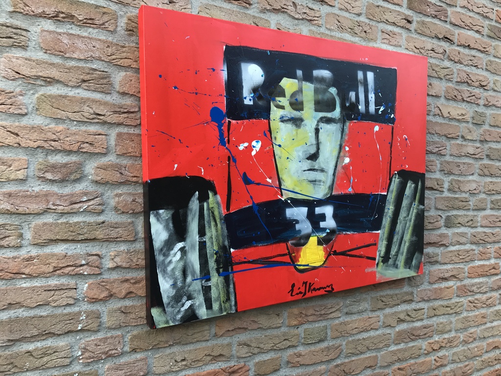 ERIC JAN KREMER ( Koopje ) Max Verstappen-3 D Doek-Gesigneerd ! kopen? Bied vanaf 149!