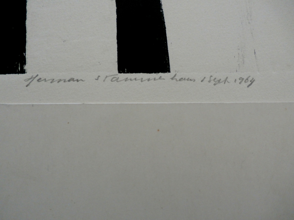 Herman Stammeshaus - houtsnede: Rijdans - 1964 kopen? Bied vanaf 45!