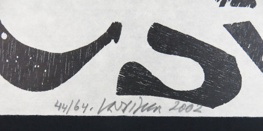 Carel Visser: Houtdruk op Japans papier, Zwart kopen? Bied vanaf 80!