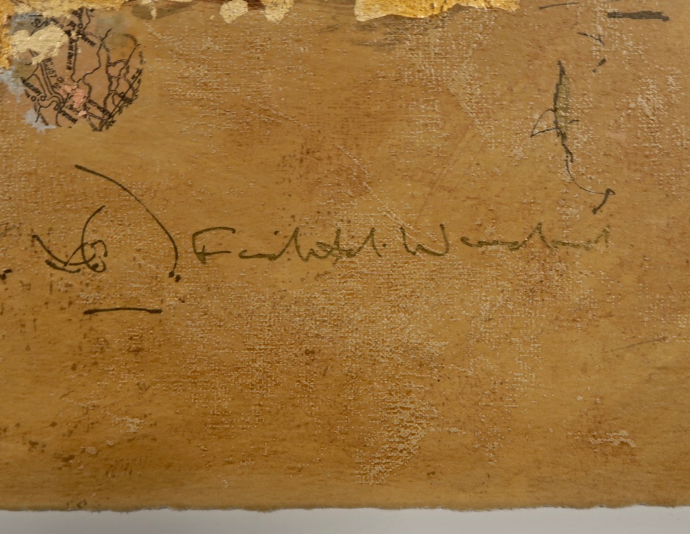 Roy Fairchild: Zeefdruk en gemengde techniek, Zonder titel - Ingelijst (Groot) kopen? Bied vanaf 250!