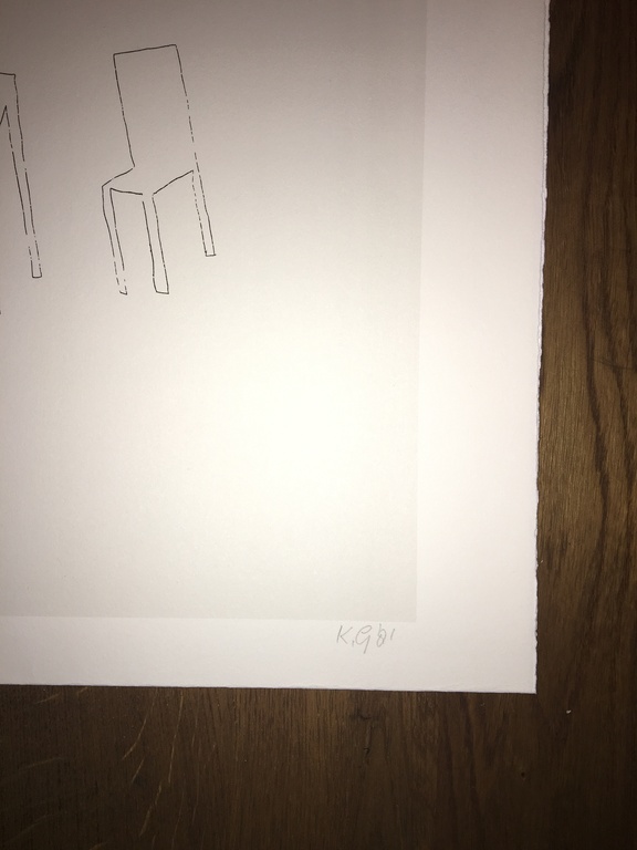 Klaas Gubbels, gesigneerde zeefdruk  kopen? Bied vanaf 100!