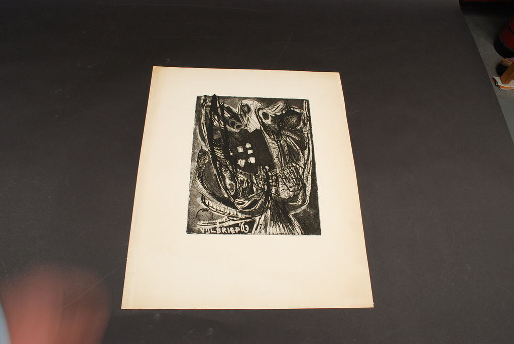 ERNST VIJLBRIEF (1934-2010) vroege ets uit 1963 kopen? Bied vanaf 50!