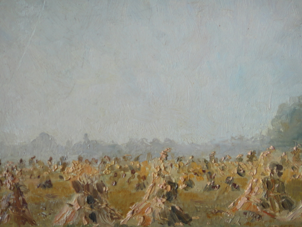 Johannes Baptista Crol, olieverf op board, landschap met hooioppers kopen? Bied vanaf 35!