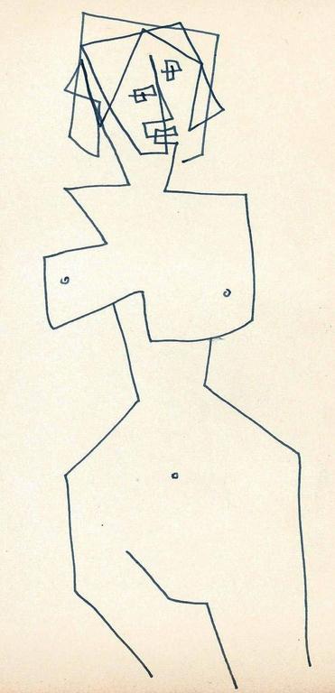 Siep van den Berg : naakt (originele tekening) kopen? Bied vanaf 50!
