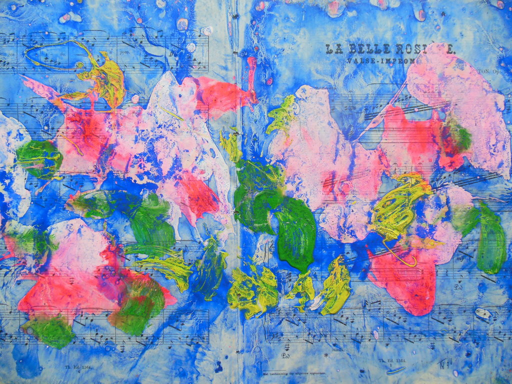 Theo Niermeijer: Ferro-print (unica), Abstract verkocht voor € 45!