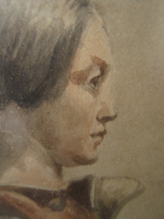  B.J.Blommers 1845-1914 19e eeuwse Haagse School aquarel "geitenhoedster" gesign kopen? Bied vanaf 1!