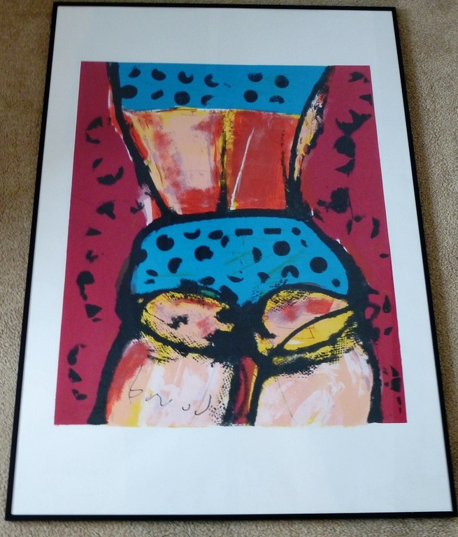Herman Brood, ingelijste grote zeefdruk: Bikinigirl, handgesigneerd en genummerd kopen? Bied vanaf 425!