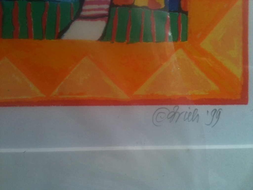 Clemens Briels, Zeer exclusieve kleuren zeefdruk 1999 Ingelijst kopen? Bied vanaf 85!