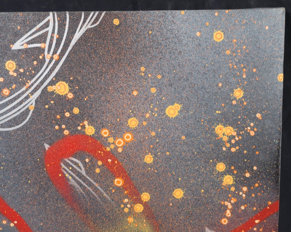 KOOR: Spray paint op doek, Cosmosis  kopen? Bied vanaf 200!