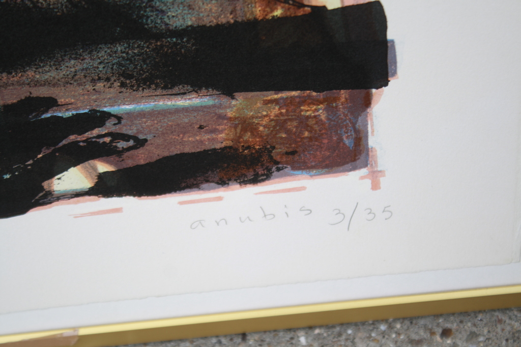 GROTE ZEEFDRUK ANUBIS van GERTI BIERENBROODSPOT kopen? Bied vanaf 125!