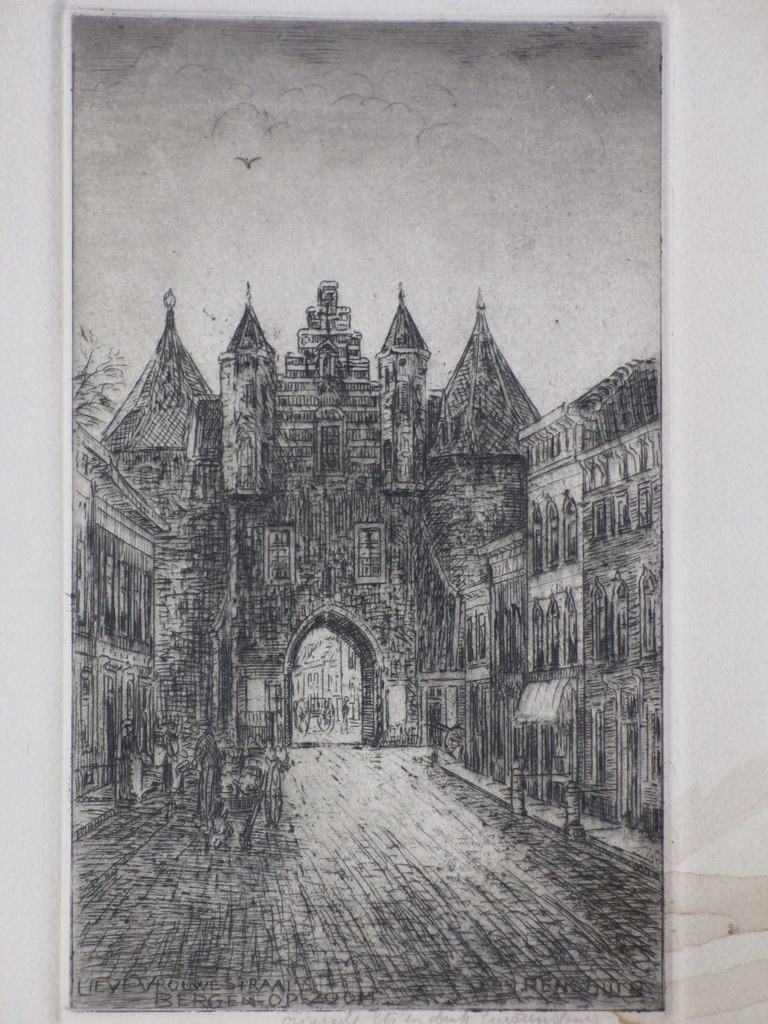 Eugene Rensburg, Lieve Vrouwestraat Bergen op Zoom, Ets kopen? Bied vanaf 1!