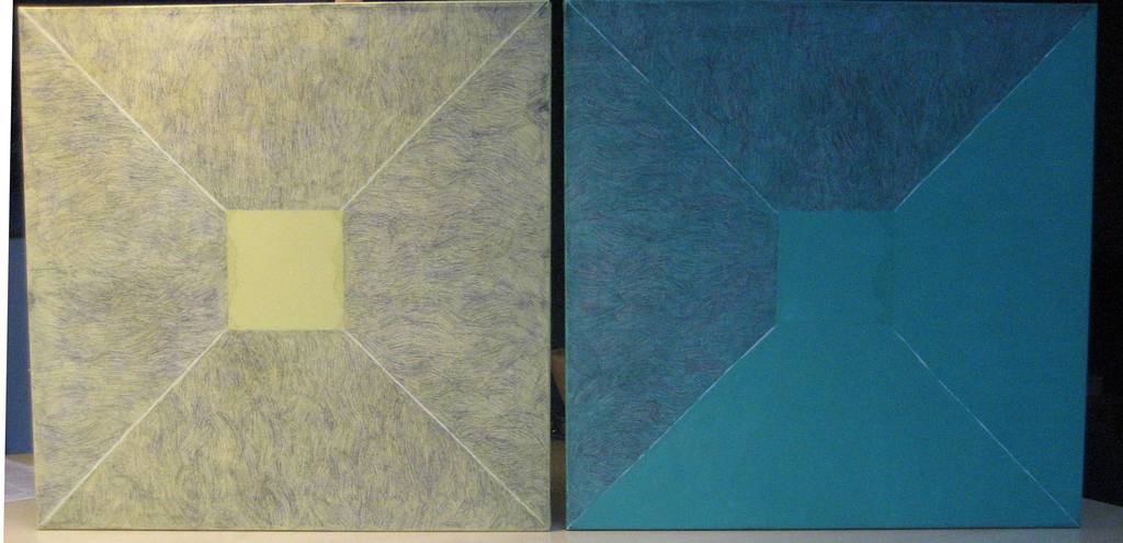 Anne Marie van Thiel twee werken Acryl en grafiet op doek kopen? Bied vanaf 1!