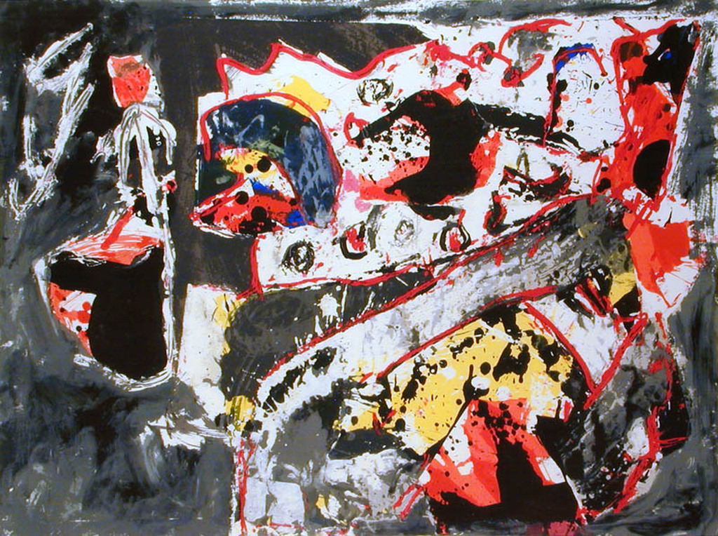 JACQUES DOUCET   Gr Zeefdruk(75x105cm)  ETE A SAINT- CHRISTOL  uit 1991 verkocht voor € 145!