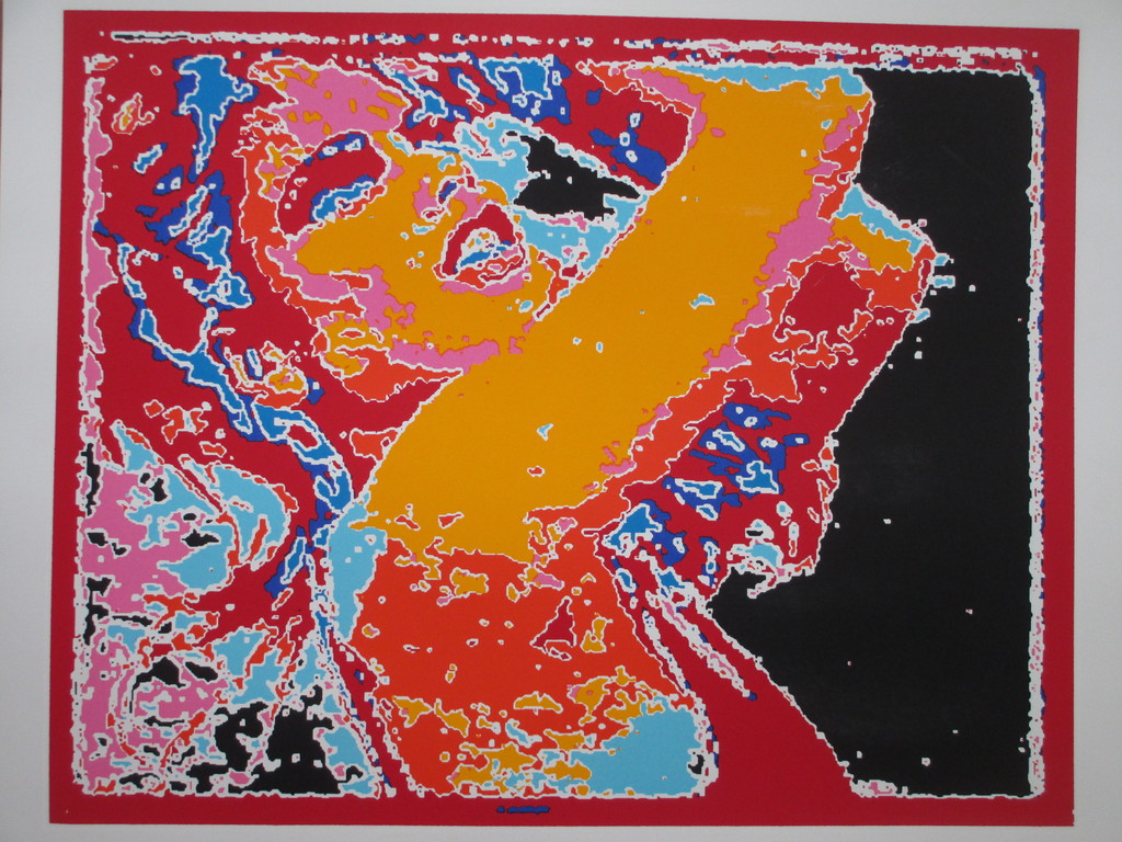 Henk van der Vet, Tennisster, Kleurenzeefdruk verkocht voor € 35!