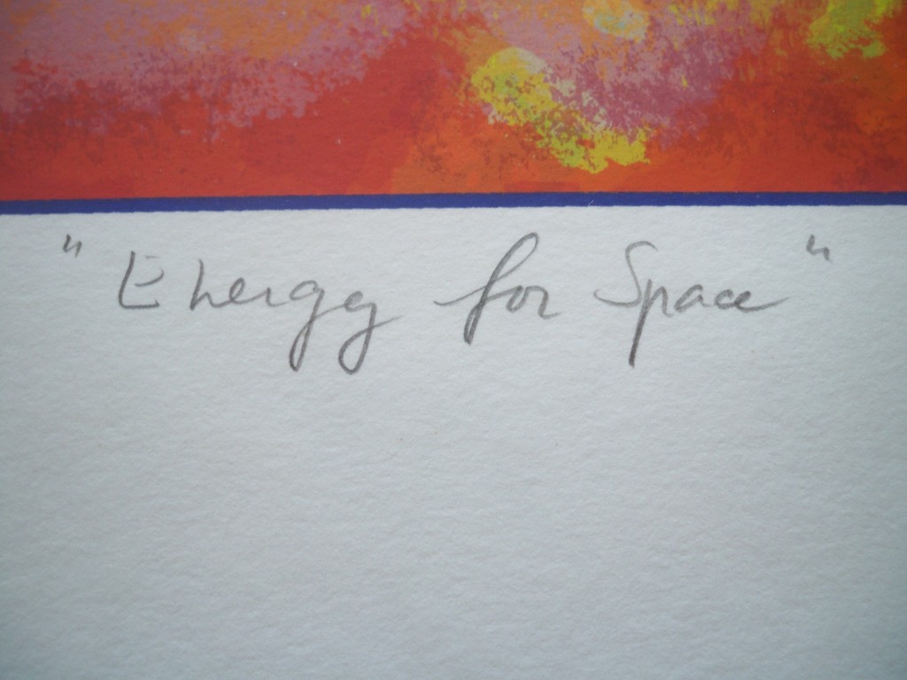 Zeefdruk Wout van der Vet / Wubbo Ockels: Energy for Space handgesigneerd  kopen? Bied vanaf 100!