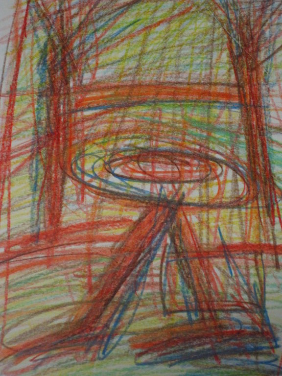 Karakteristiek expressionisme van Age Klink 1940- Pastel + tek gesigneerd  kopen? Bied vanaf 1!