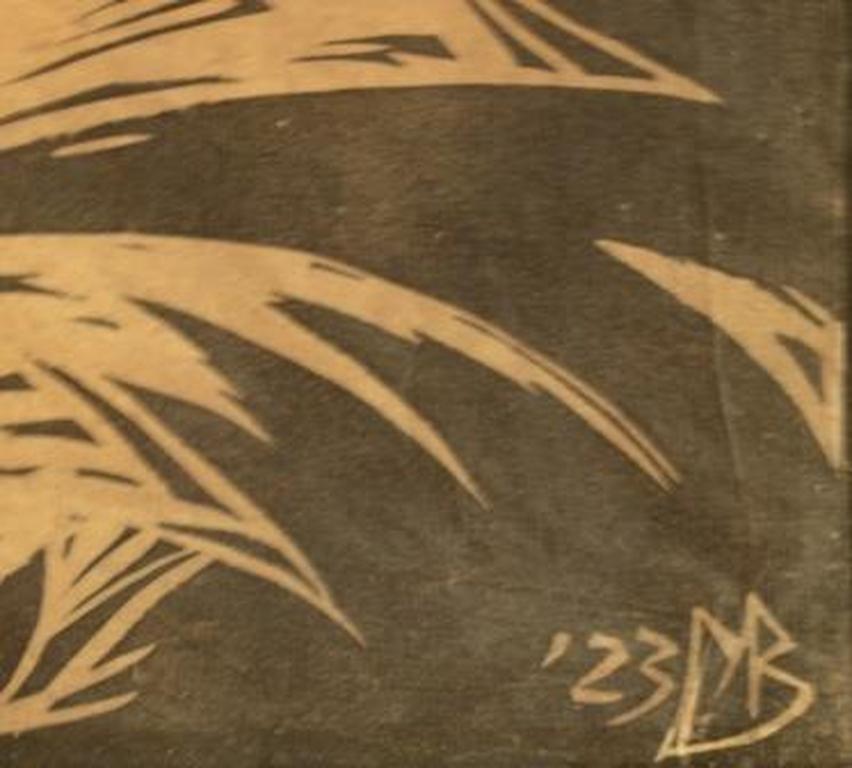 Meijer Bleekrode (+1943 Sobibor ) - naakt houtsnede op dun papier 40x20 - 1923 kopen? Bied vanaf 50!