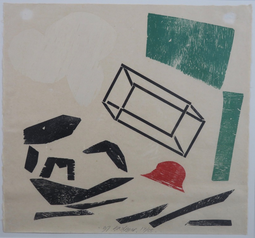 Carel Visser: Houtsnede op Rijstpapier, Z.T. - Ingelijst kopen? Bied vanaf 1!