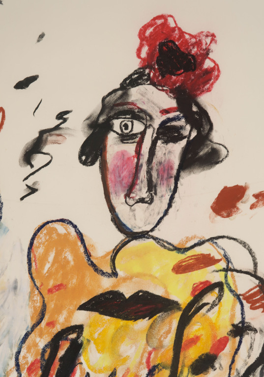 Anton Martineau: Krijttekening, Twee figuren (Groot) kopen? Bied vanaf 135!