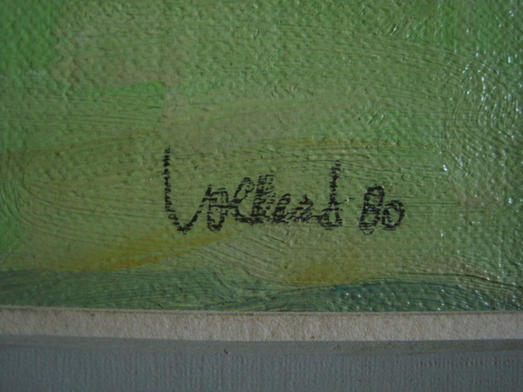 Impressionistisch olieverf Mein. Volkers "Zomers landschap met boom" gesigneerd kopen? Bied vanaf 1!