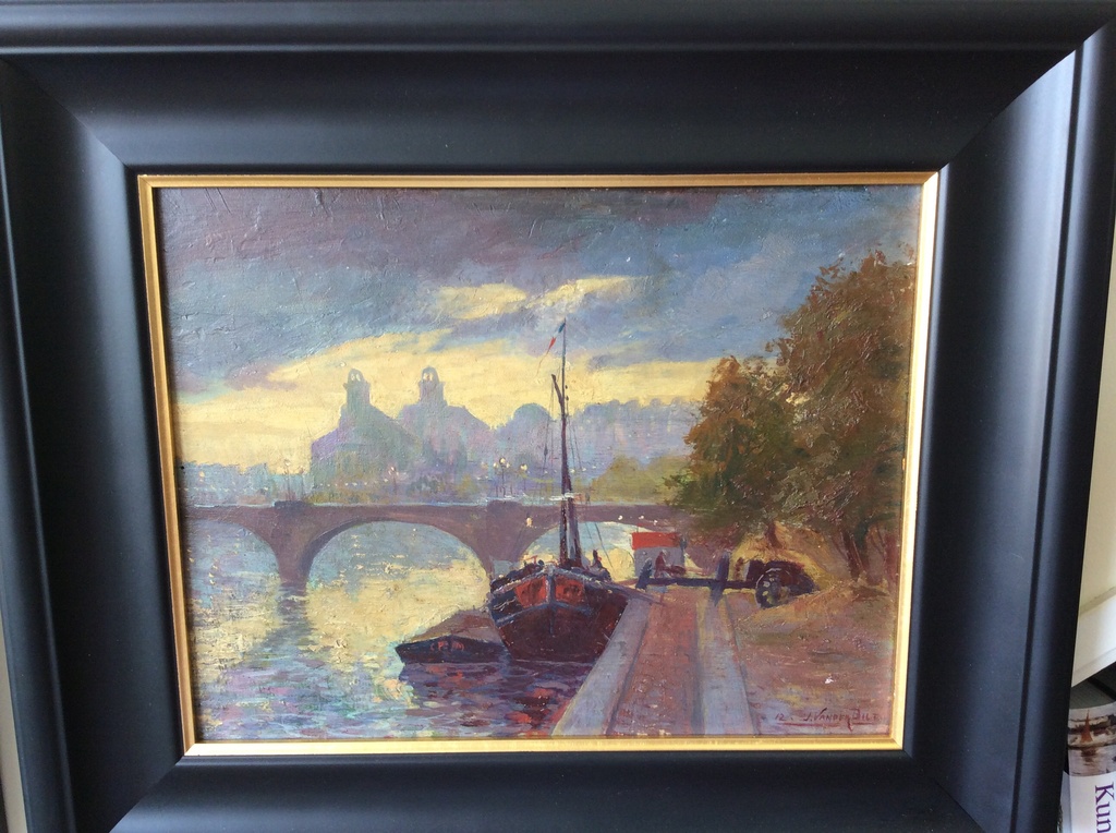 Johannes van der Bilt 1882-1943 Boten aan de Seine Parijs kopen? Bied vanaf 300!