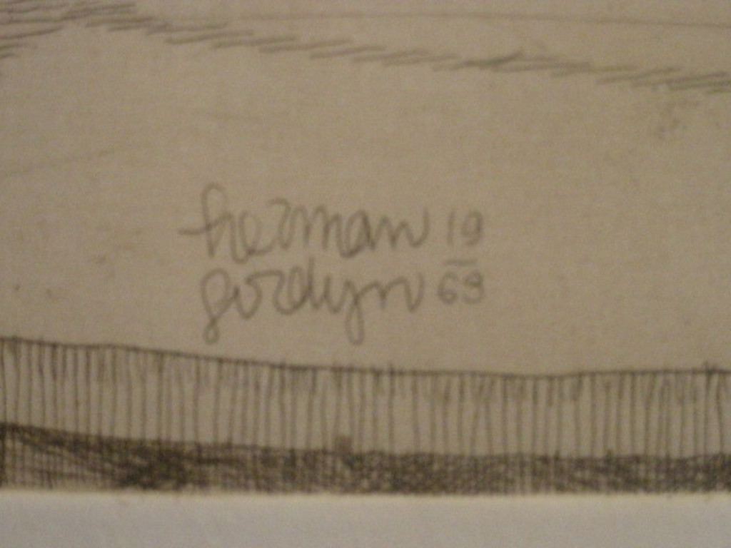 Herman Gordijn (1936-) eigen druk ets 1969 "draaimolen" handgesigneerd kopen? Bied vanaf 1!