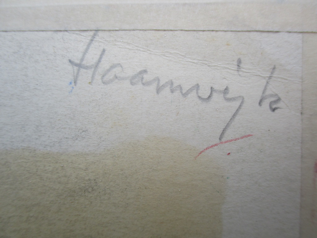 Henri Titselaar: Olieverf op papier, Boerenerf kopen? Bied vanaf 75!