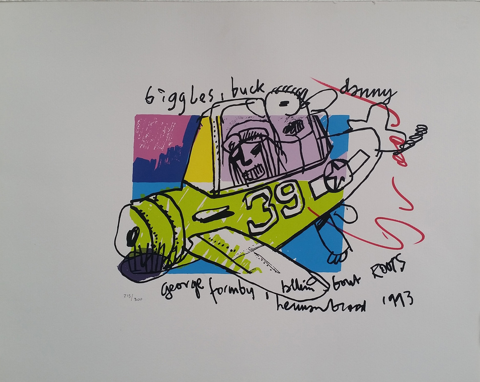 Biggles Buck - gesigneerde zeefdruk - oplage 300 ex. verkocht voor € 95!