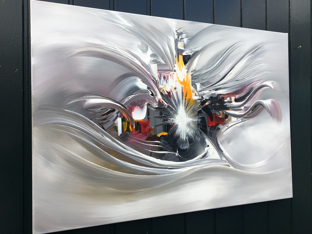 Gena - Abstract After midnight- Acrylverf op doek kopen? Bied vanaf 200!