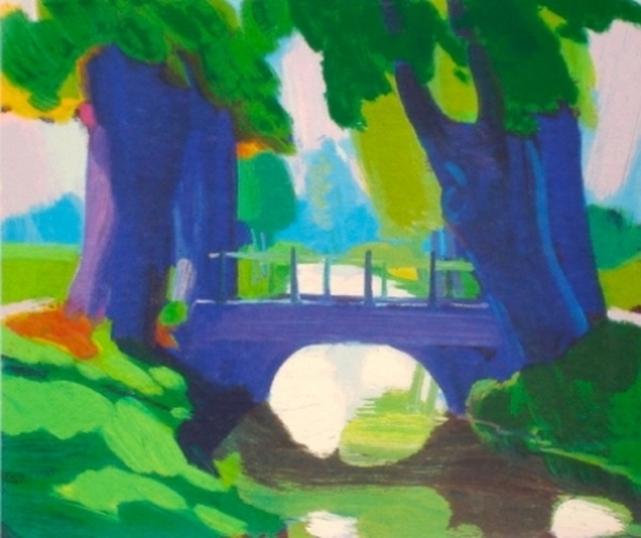 Jentsje Popma, zeefdruk, titel:  verkocht voor € 50!