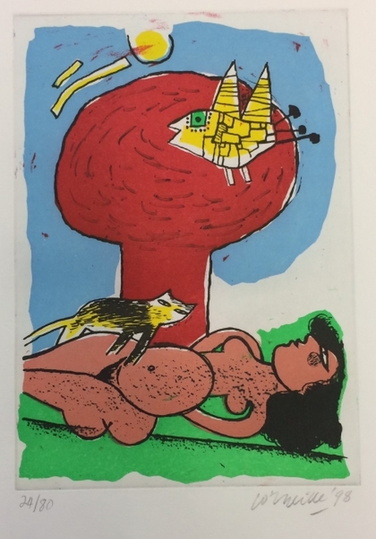 Corneille: Ets, Irruption du chat verkocht voor € 70!