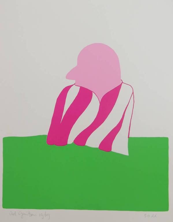 Ad Gerritsen: Zeefdruk, Man verkocht voor € 55!