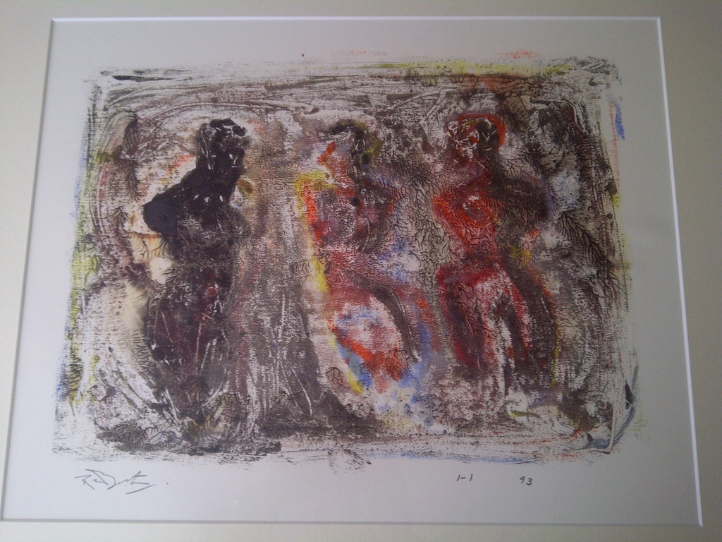 Richard Lee Barton - Zonder titel - Monotype - gemengde techniek op papier kopen? Bied vanaf 55!