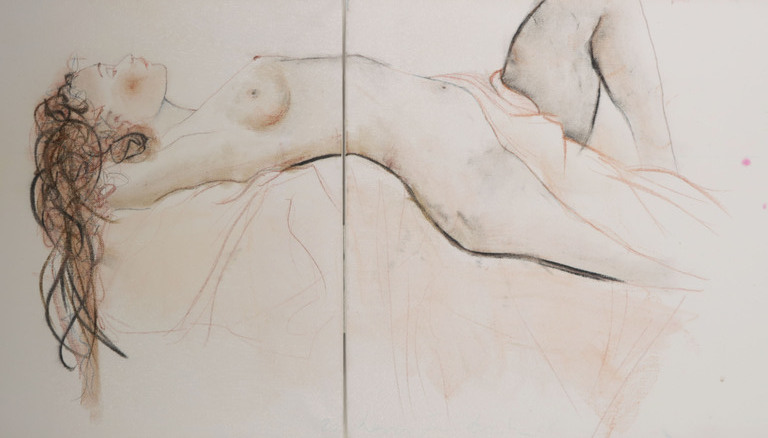 Herman Jan Bosch: Gemengde techniek op doek, Naked beauty 2 (Groot) kopen? Bied vanaf 1!