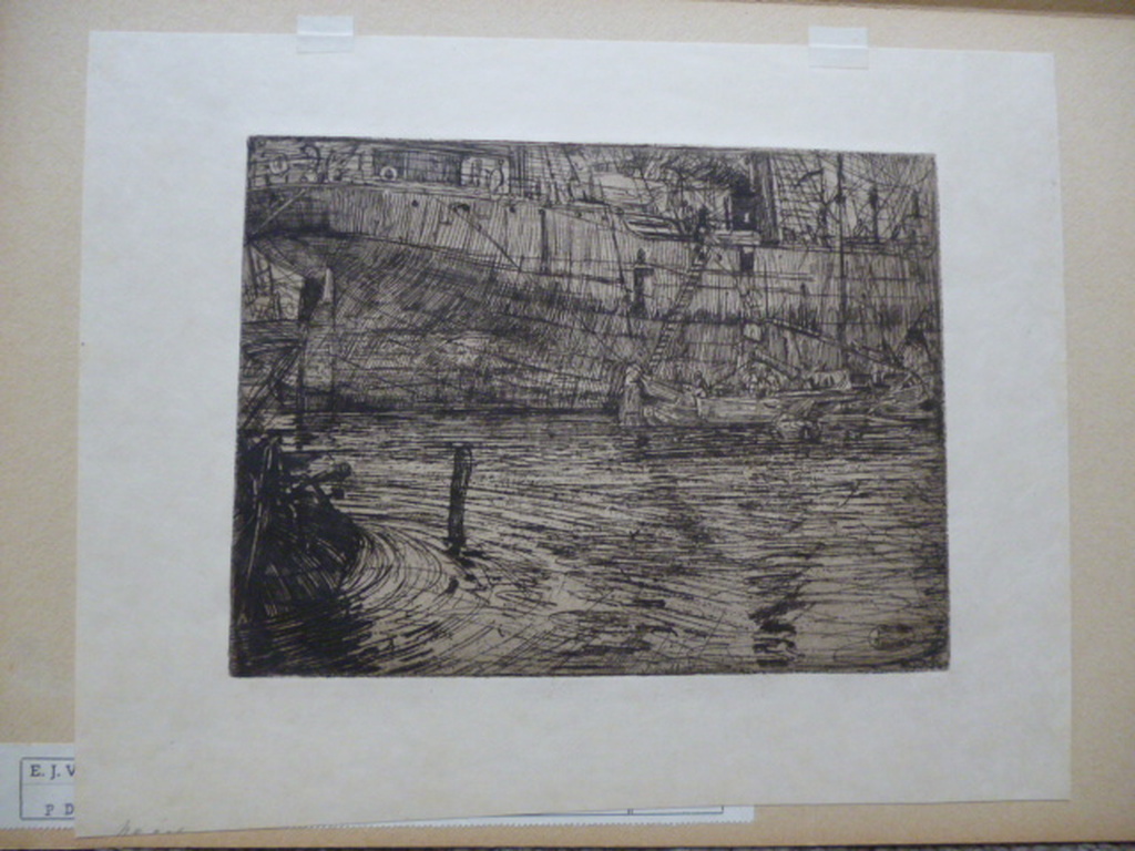 Pieter Dupont - ets - Een stoomboot verkocht voor € 95!