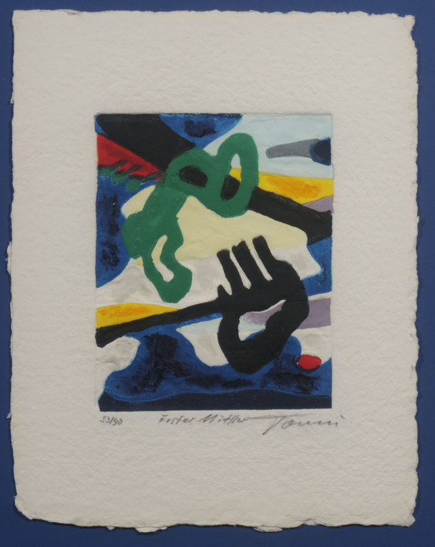 Jan Tormi: Carborundum, Z.T. - Ingelijst verkocht voor € 35!