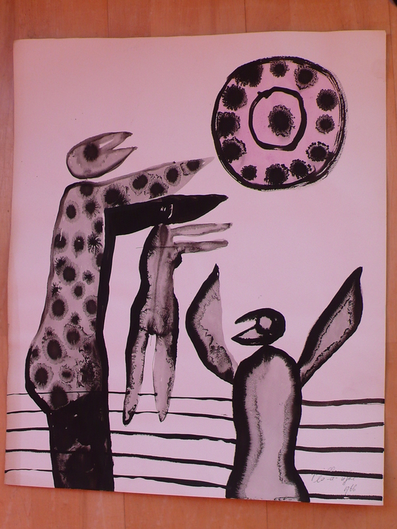 7 werken van Guillaume Lo-A-Njoe uit 1966 verkocht voor € 130!