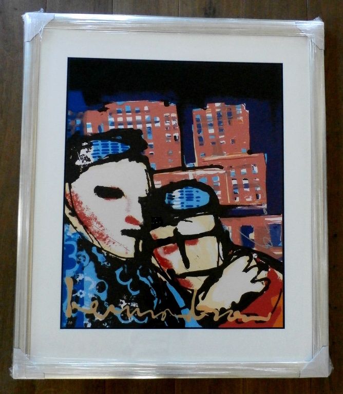 Herman Brood - ingelijste grote zeefdruk: Going to the city - in nieuwe lijst! kopen? Bied vanaf 425!