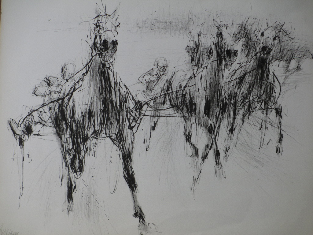 Piet Klaasse, Volop in de race, Litho kopen? Bied vanaf 25!