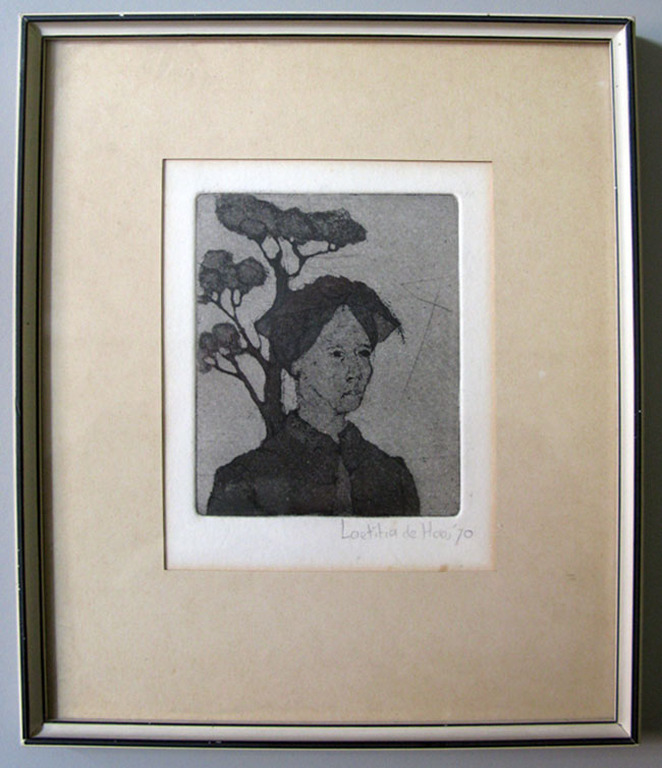 Laetitia de Haas - VROUWTJE - ets/aquatint kopen? Bied vanaf 1!
