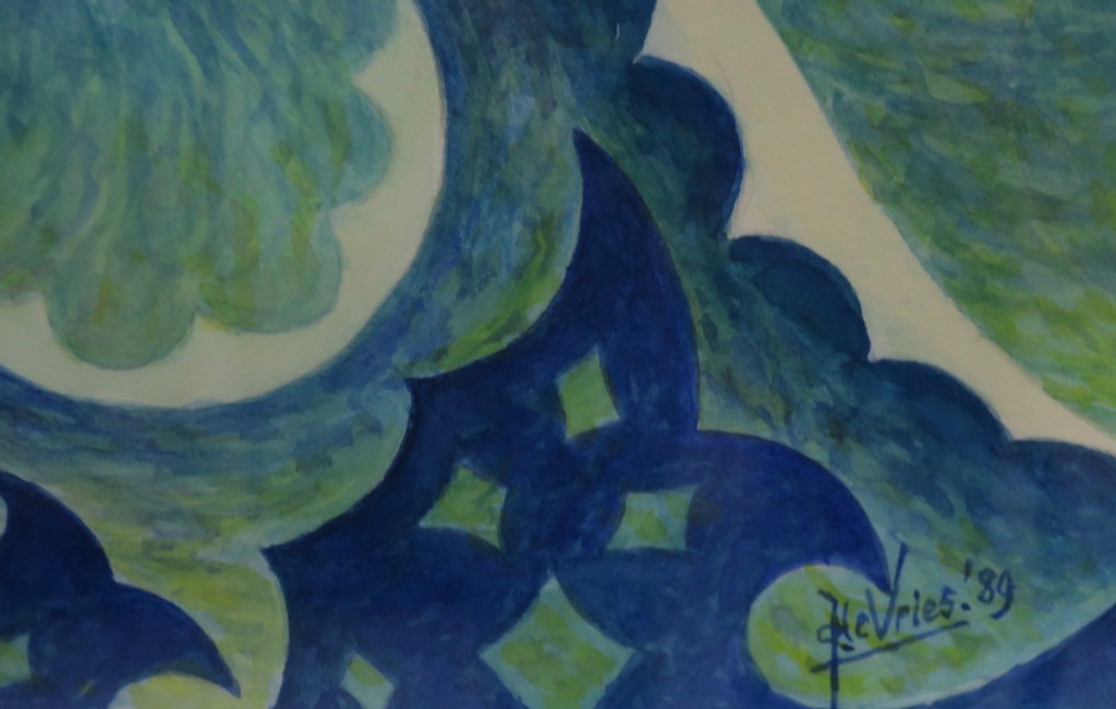 Jan P.A. de Vries: Gouache, Vis - Ingelijst kopen? Bied vanaf 1!