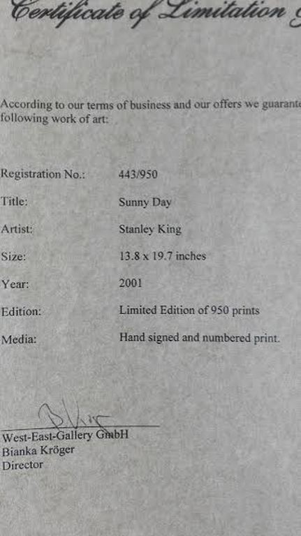 STANLEY KING - Litho - Sunny Day kopen? Bied vanaf 1!