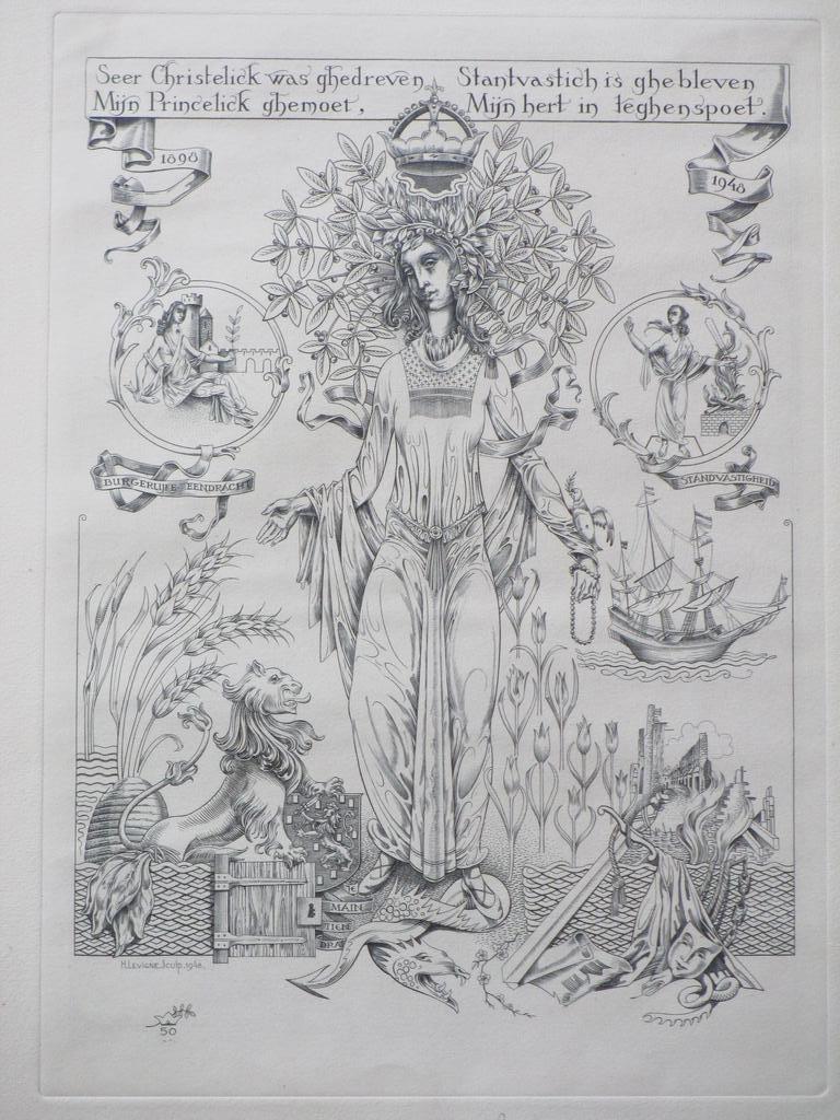 Hubert Levigne, Mijn Prinselijk Gemoed, Kopergravure kopen? Bied vanaf 1!